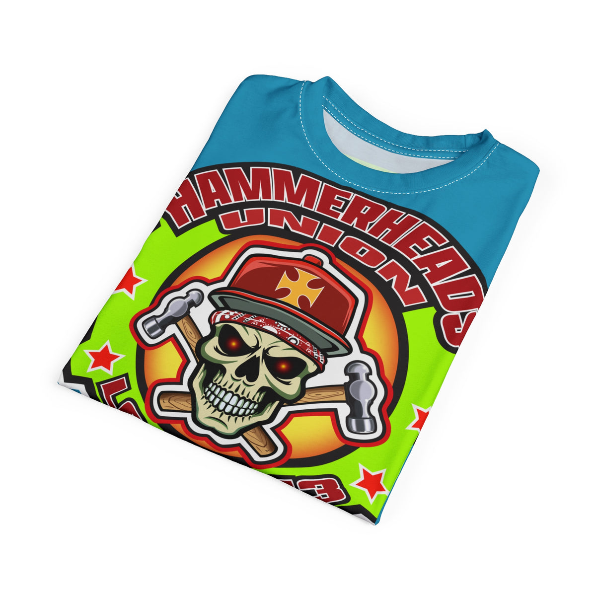 Hammerheads Union Local 13 HiViz Super Tee - Rough Tough Bad Attitude Motorcycle Riding Tee