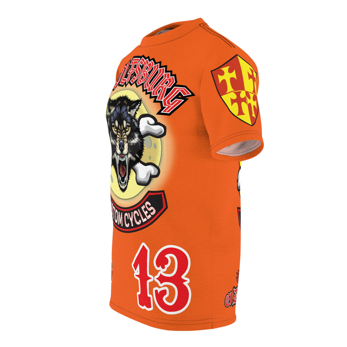 Wolfsburg Custom Cycles HiViz Graphic Super Tee for Bikers