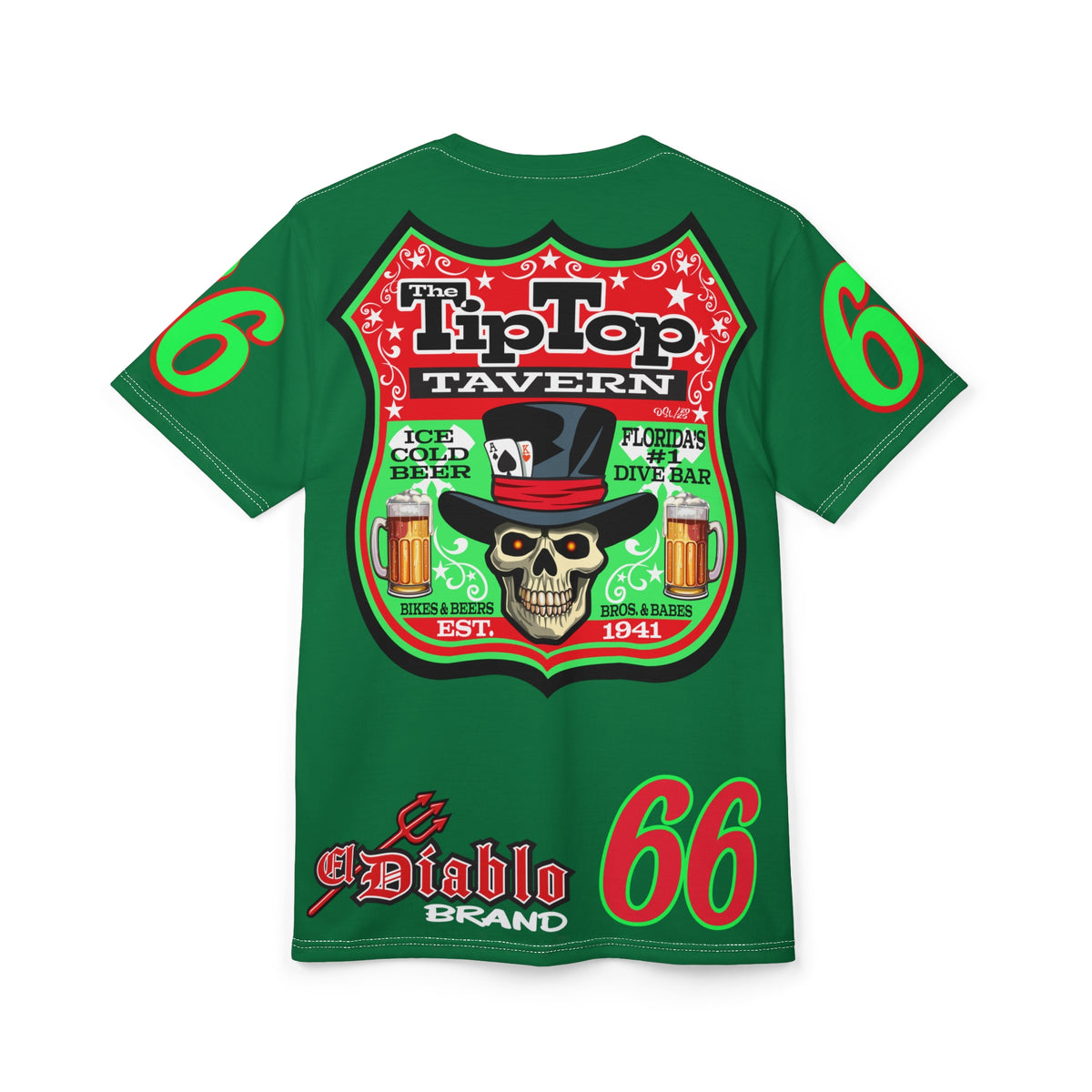 Tip Top Tavern Dive Bar Super Tee - America's Best Dive Bar - Bikes Beers Babes & Bros. -Remembering Jesse Biker Bar Tee