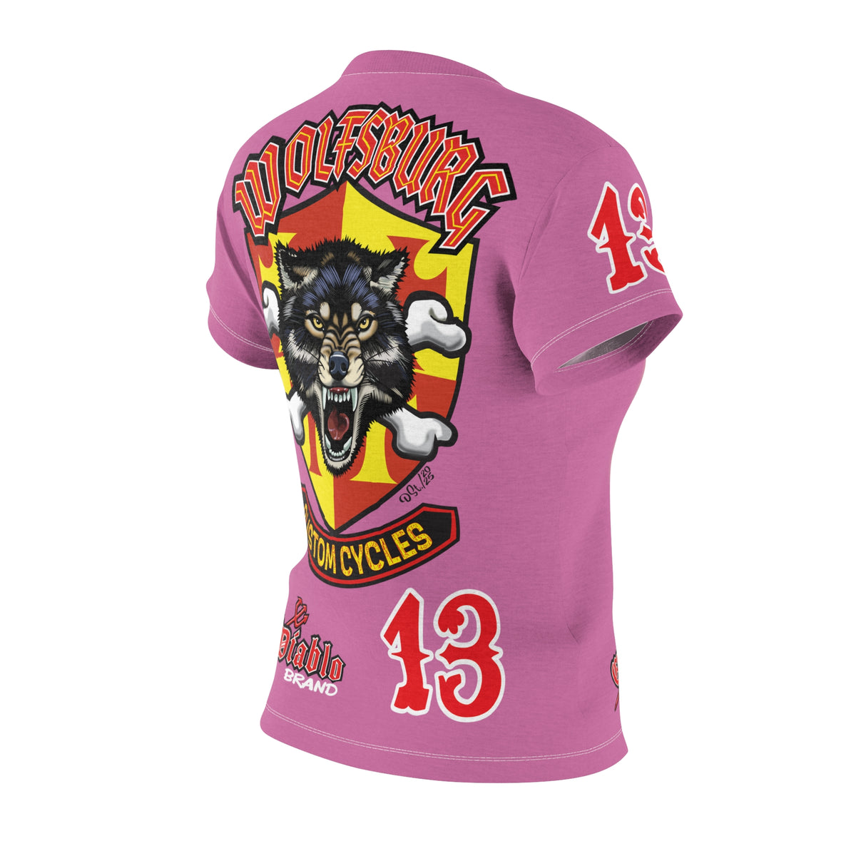 Women's Cut Wolfsburg Custom Motorcycles Graphic Tee — HiviZ Graphics