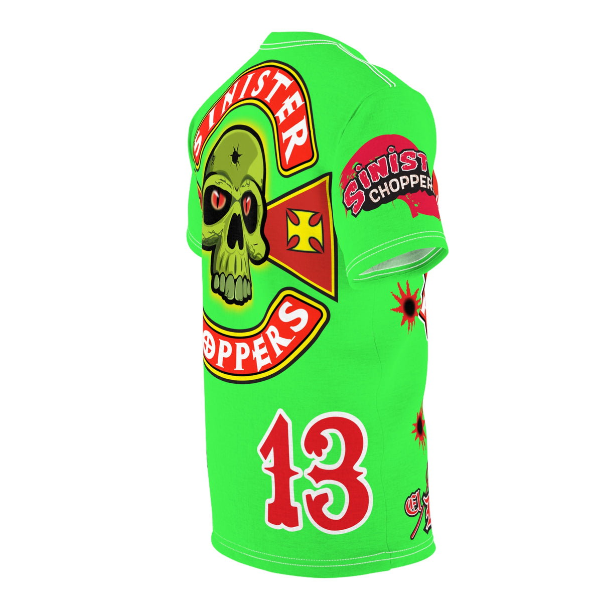 Very Special Sinister Choppers HiViz Bad Attitude Super Tee