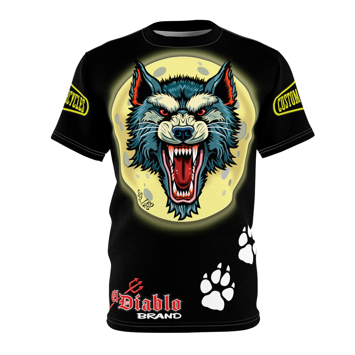 MWT Wolf Custom Motorcycles Super Riding Tee — Viciously Cool High Performance Motorcycle Riding Shirt