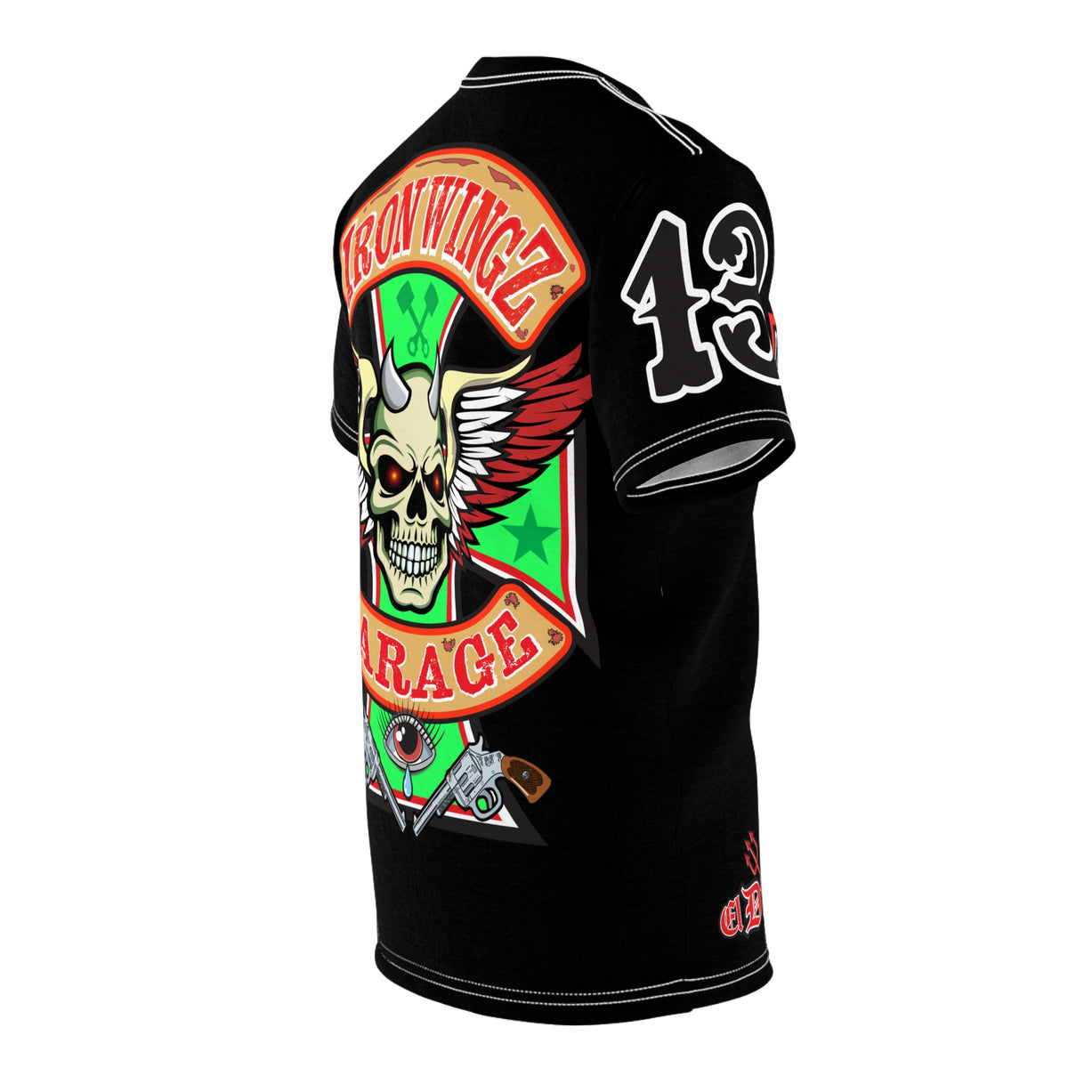 Iron Wingz Garage Spectacular Riding Tee for Harley Riders