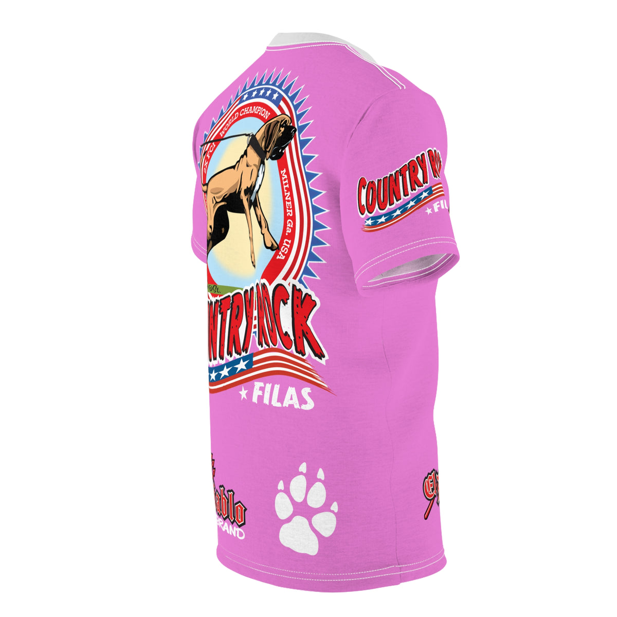 Country Rock Filas Graphic Super Tee — El Diablo Brand Paw Print T-Shirt 4Braylee