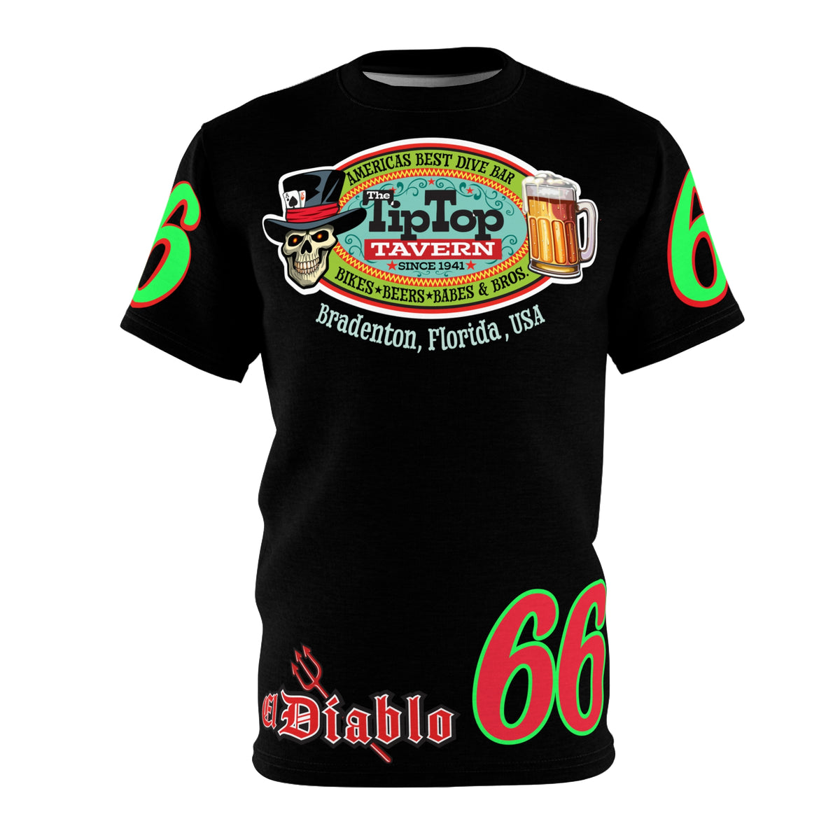 Tip Top Tavern Dive Bar Super Tee - America's Best Dive Bar - Bikes Beers Babes & Bros. -Remembering Jesse Biker Bar Tee
