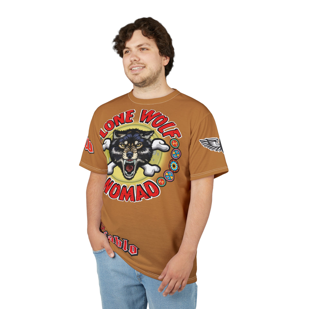 Lone Wolf Nomad HiViz Super Tee - For The Independent No Club Bikers For Life