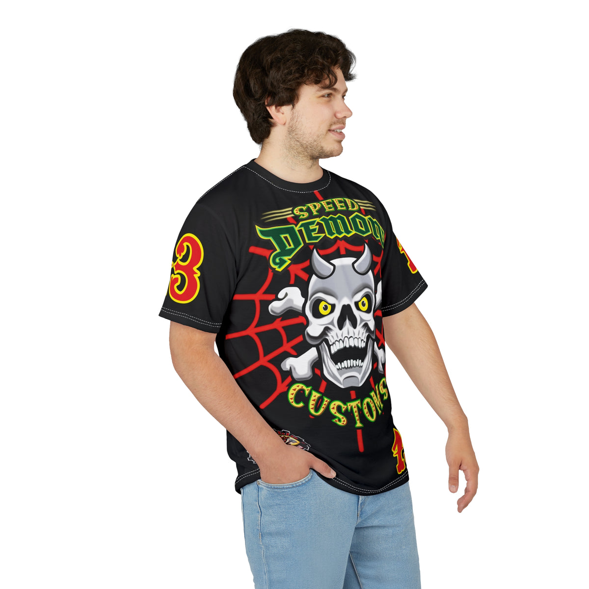 Speed Demon HiViZ Riding Super Tee - Superior Riding Comfort- The Intimidator