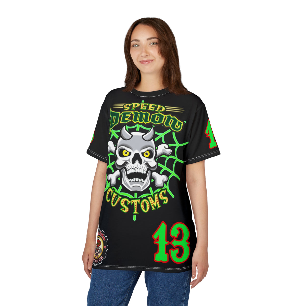 Speed Demon Special Edition HiViz Custom Made Motorcycle Riding Tee