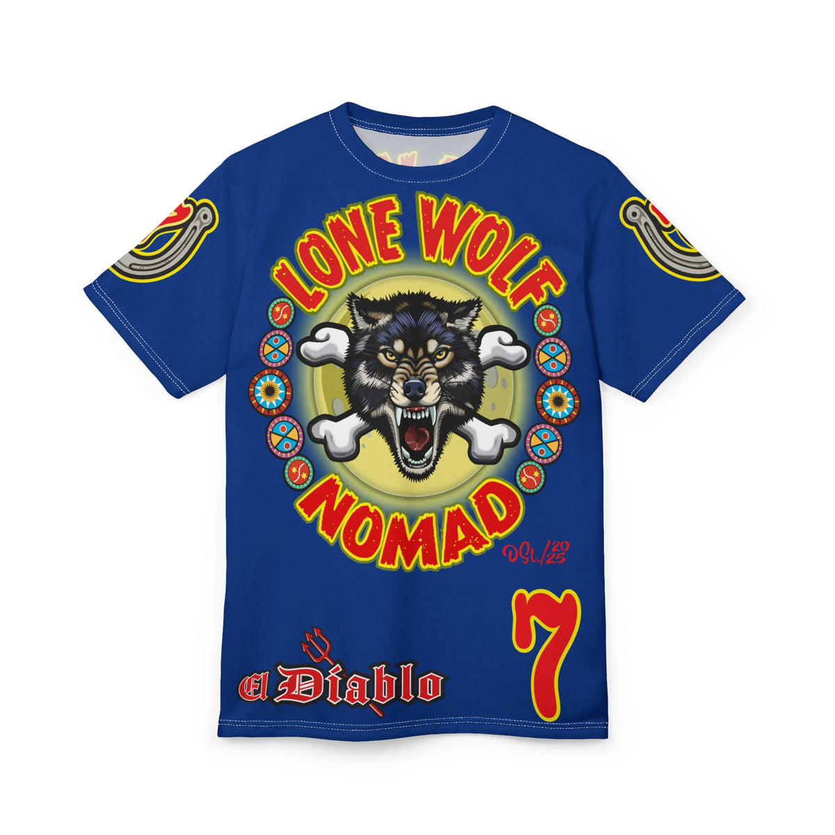 Lone Wolf Nomad HiViz Super Tee - Special Design for Independent No Club Riders