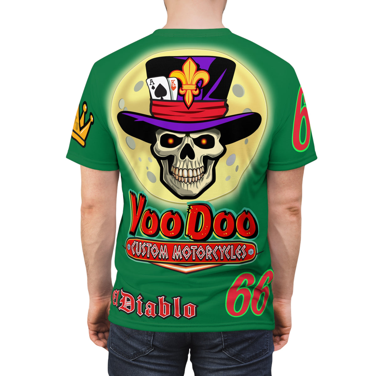 VooDoo Custom Motorcycles  Unisex Super Tee - High Performance Riding Gear