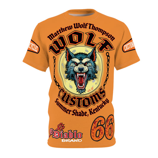 MWT Wolf Custom Motorcycles Super Tee — Viciously Cool High Performance Motorcycle Riding Shirt