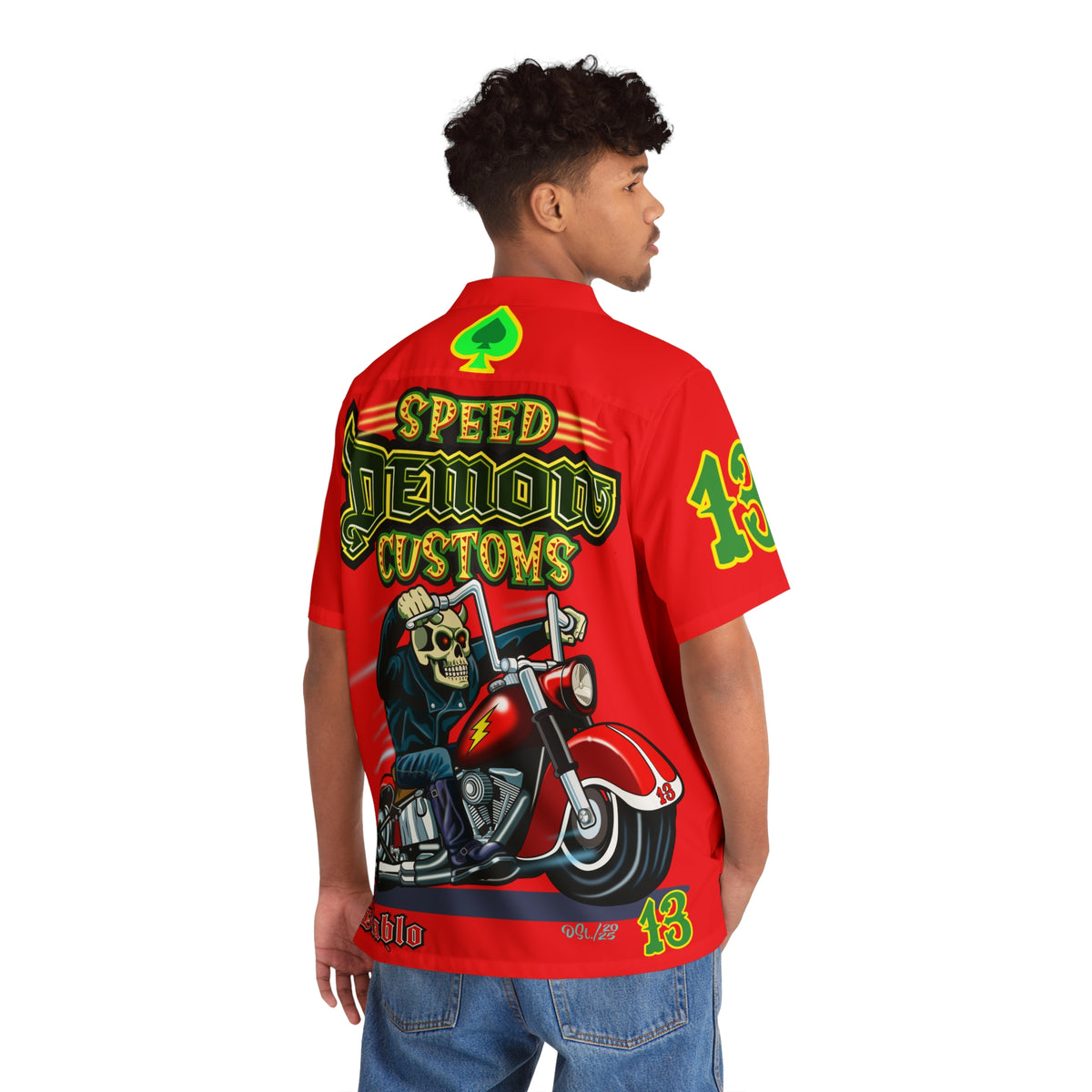 Big Bopper Men's Hawaiian Shirt - Speed Demon Special cut