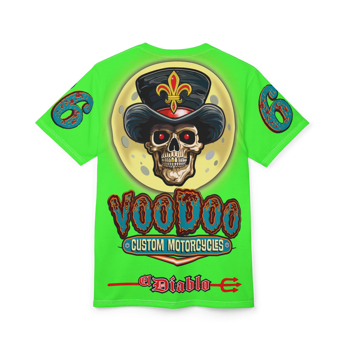 Very Special  Voodoo Customs HiViz Lumina Graphic Tee –  Edgy Style for Bikers