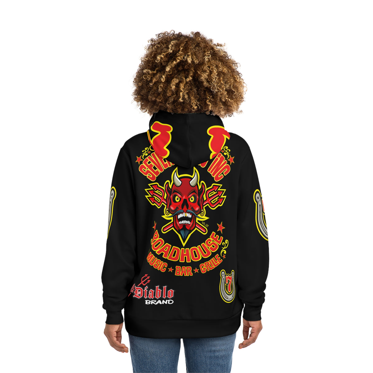 HoodZ Seven Devils Roadhouse Retro Devil Logo Pullover Hoodie