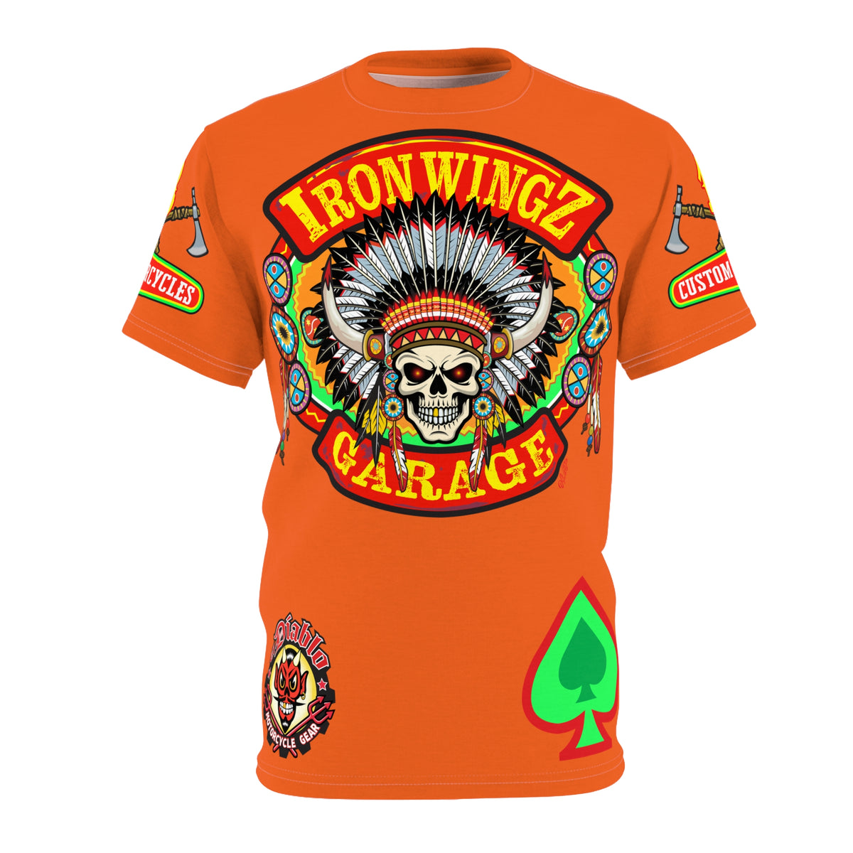 Iron WingZ Customs HiViz High Performance Motorcycle Riding Super Tee