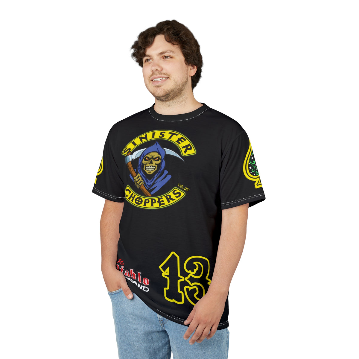 SRT Sinister Choppers Custom Motorcycles - Custom Reaper Super Riding Tee - High Performance Riding Wear