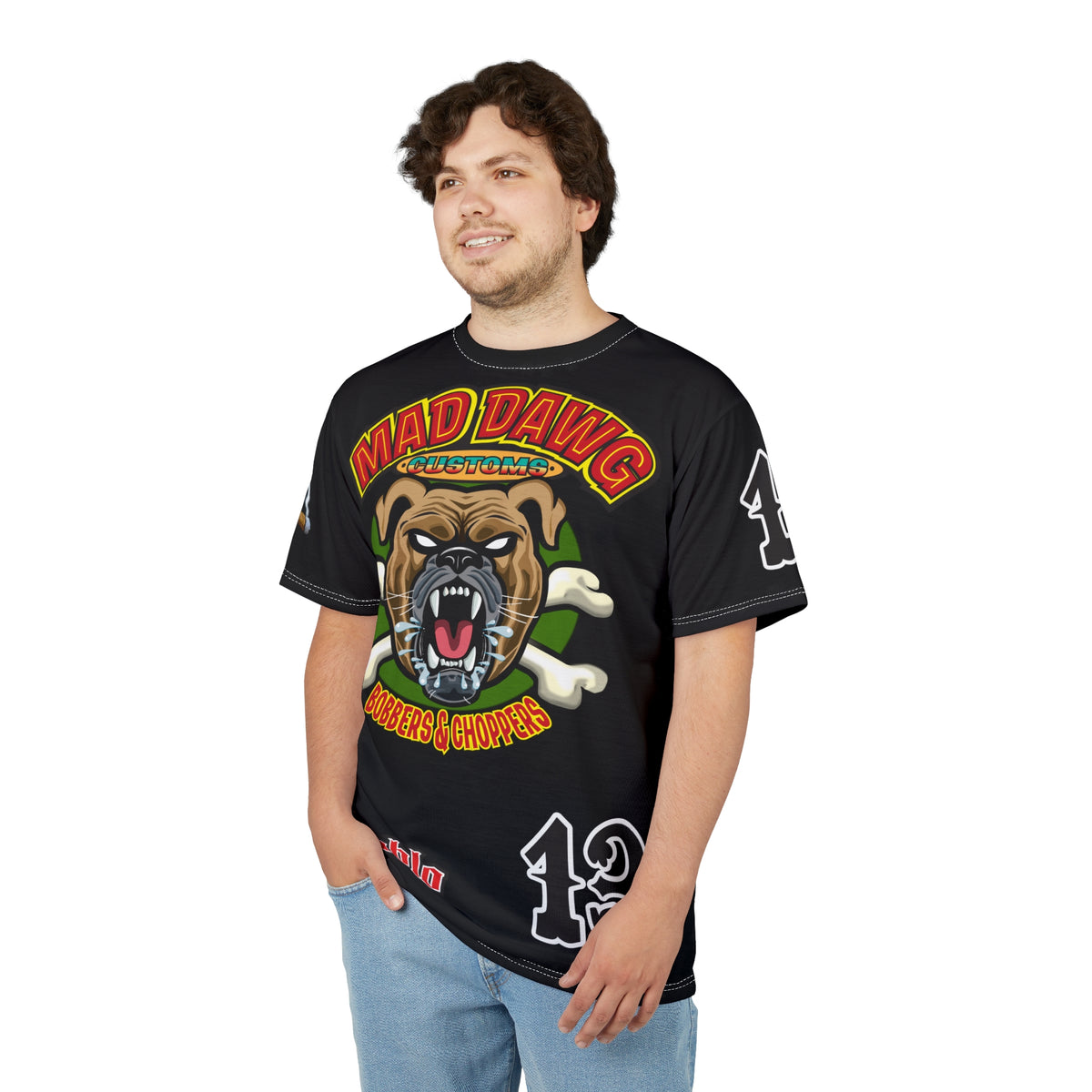Mad Dawg Customs HiViz Super Tee - Hardcore Biker Threads