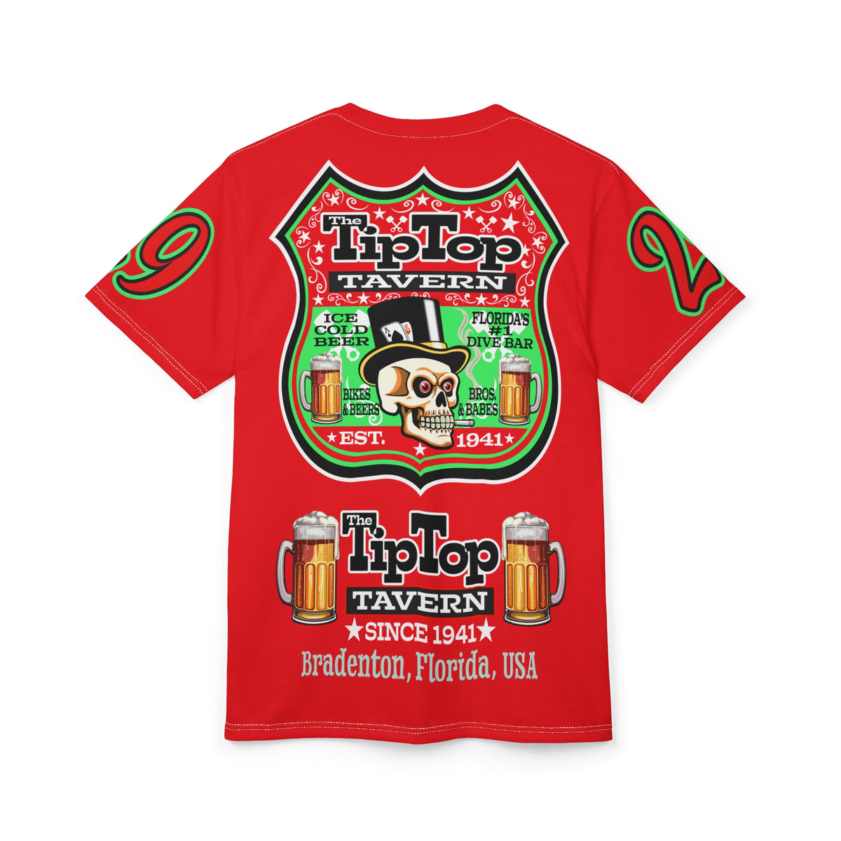 Tip Top Tavern Dive Bar Super Tee - America's Best Dive Bar, Bikes Beers Babes & Bros. - Biker Bar Tee