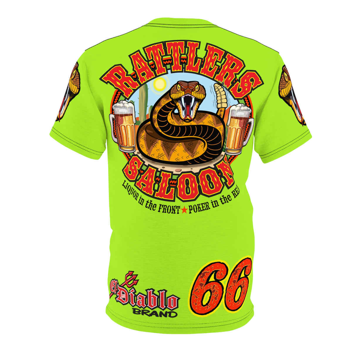 VERY Special HIVIZ Rattlers Saloon SUPER TEE — Vintage Biker 66 Graphic Shirt