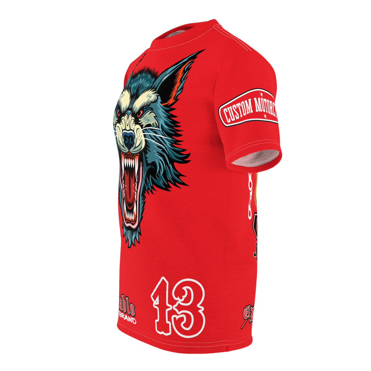 MWT Wolf Custom Motorcycles Super Tee — Viciously Cool High Performance Motorcycle Riding Shirt