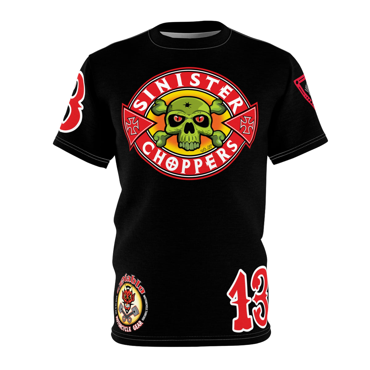 SRT Sinister Choppers  Super Tee - Clean, Beautiful, Design - Outrageous Biker Gear