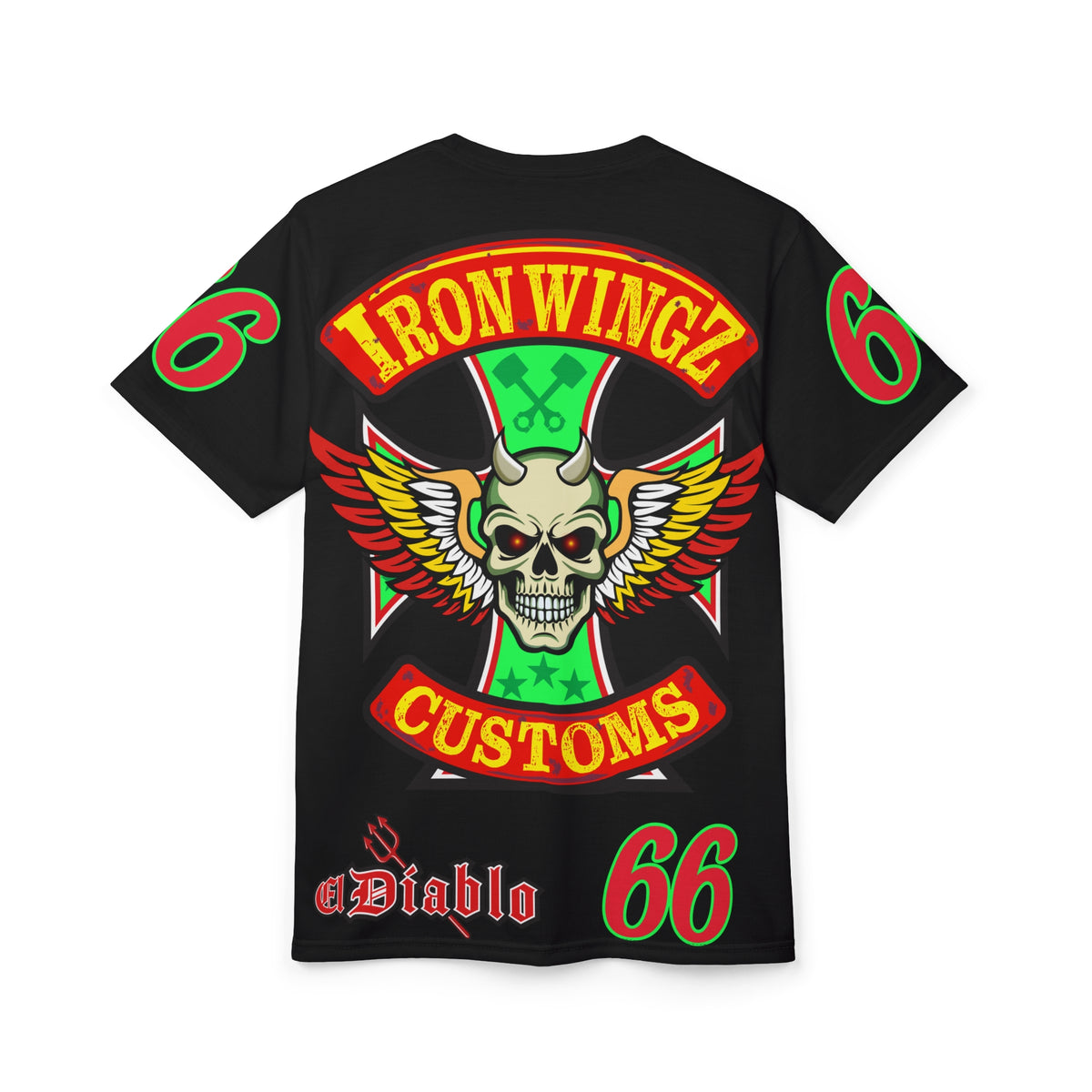 Iron Wingz Garage HiViz Super T - Hardcore Motorcycle Riders Cut