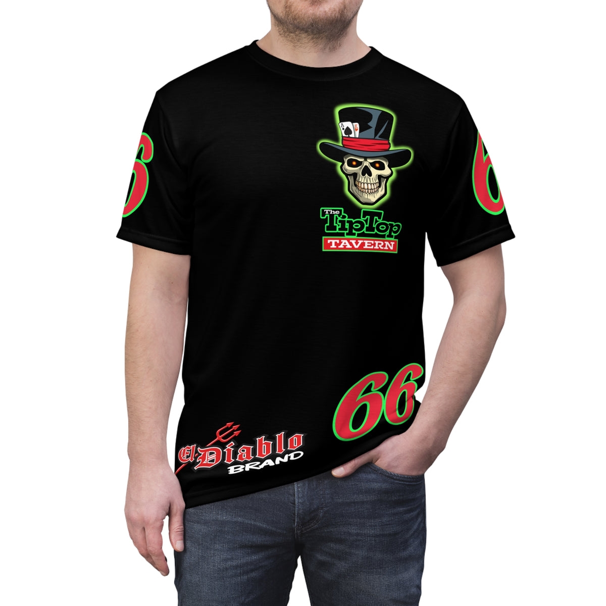 SRT Tip Top Tavern Dive Bar Super Riding Tee (*Limited Edition) - Florida's Best Dive Bar, Bikes Beers Babes & Bros. - Honouring Biker Bar Tee