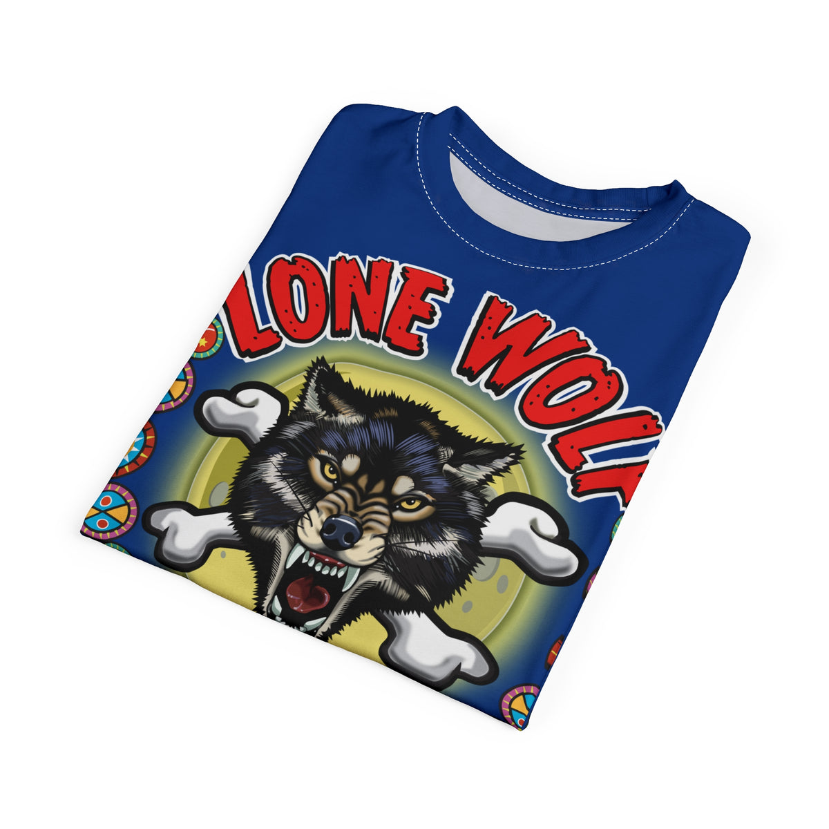 Lone Wolf Nomad HiViz Super Tee - For The Independent No Club Bikers For Life