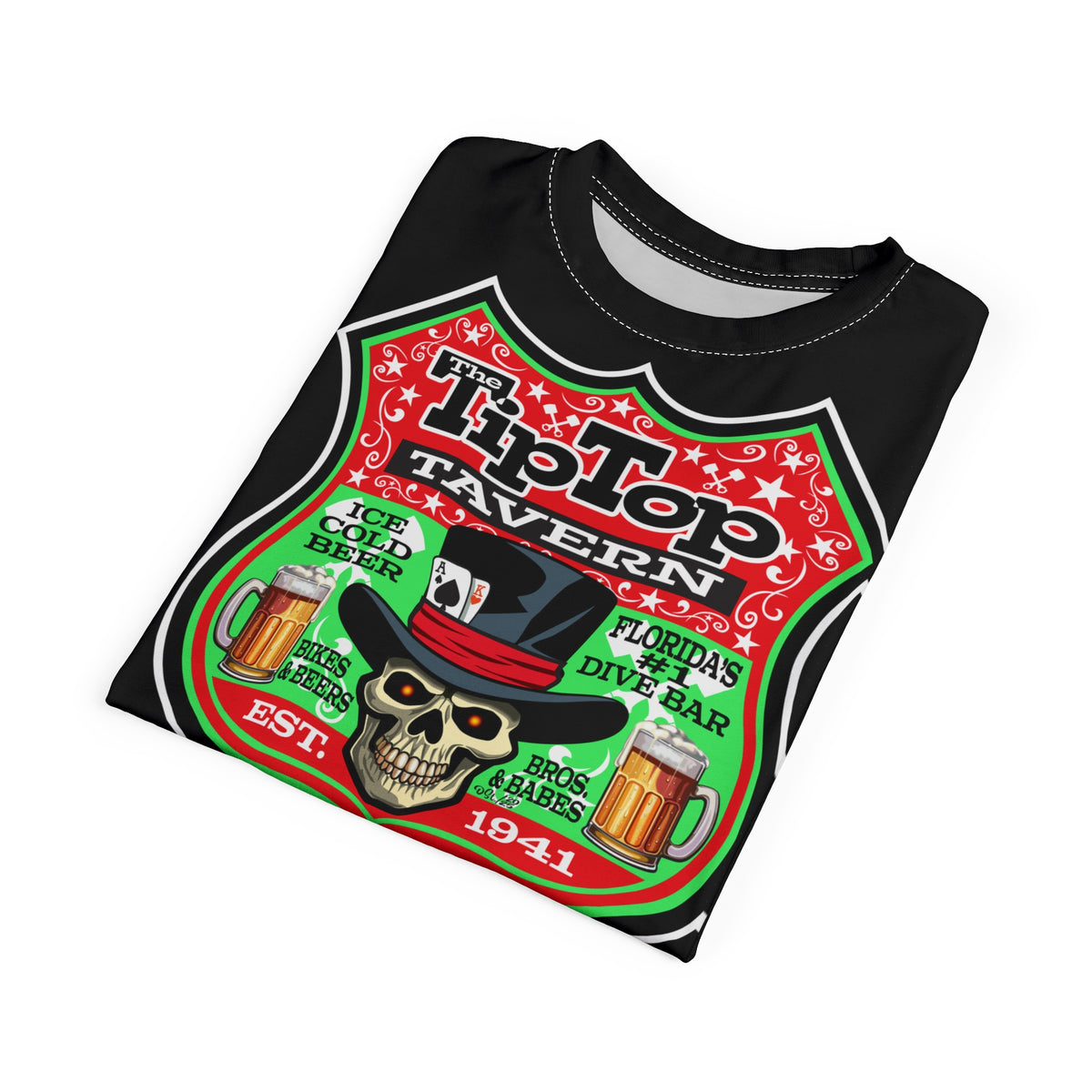 Tip Top Tavern Dive Bar Super Tee (*Limited Edition) - America's Best Dive Bar, Bikes Beers Babes & Bros. - Honouring Biker Bar Tee