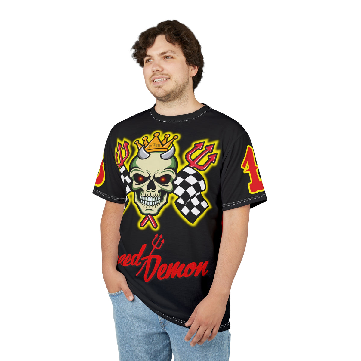 Speed Demon High Performance Unisex Super Tee - Edgy Racing Skull Design