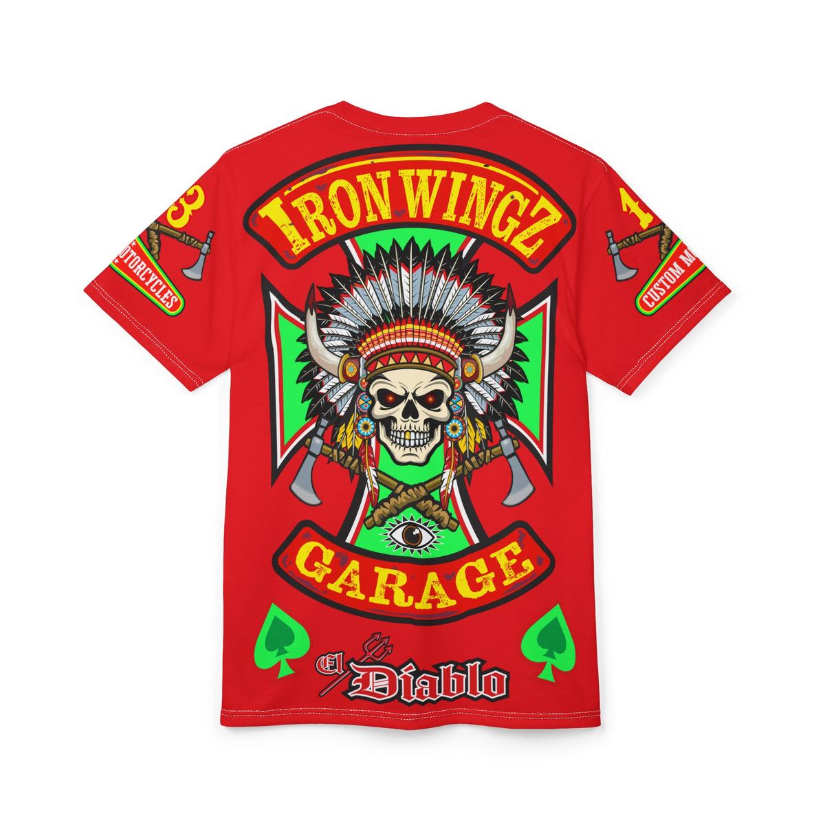 Iron WingZ Customs HiViz High Performance Motorcycle Riding Super Tee