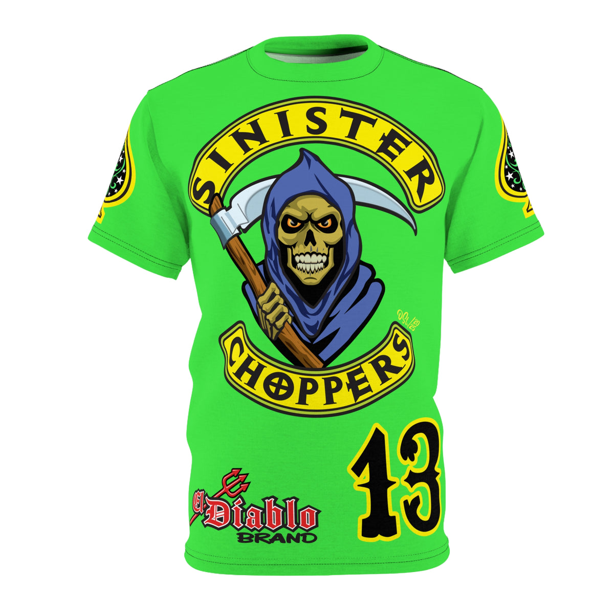 VERY SPECIAL  Sinister Choppers Custom Motorcycles - Custom  HiViZ LUMINA  Super Riding Tee - High Performance Riding Wear