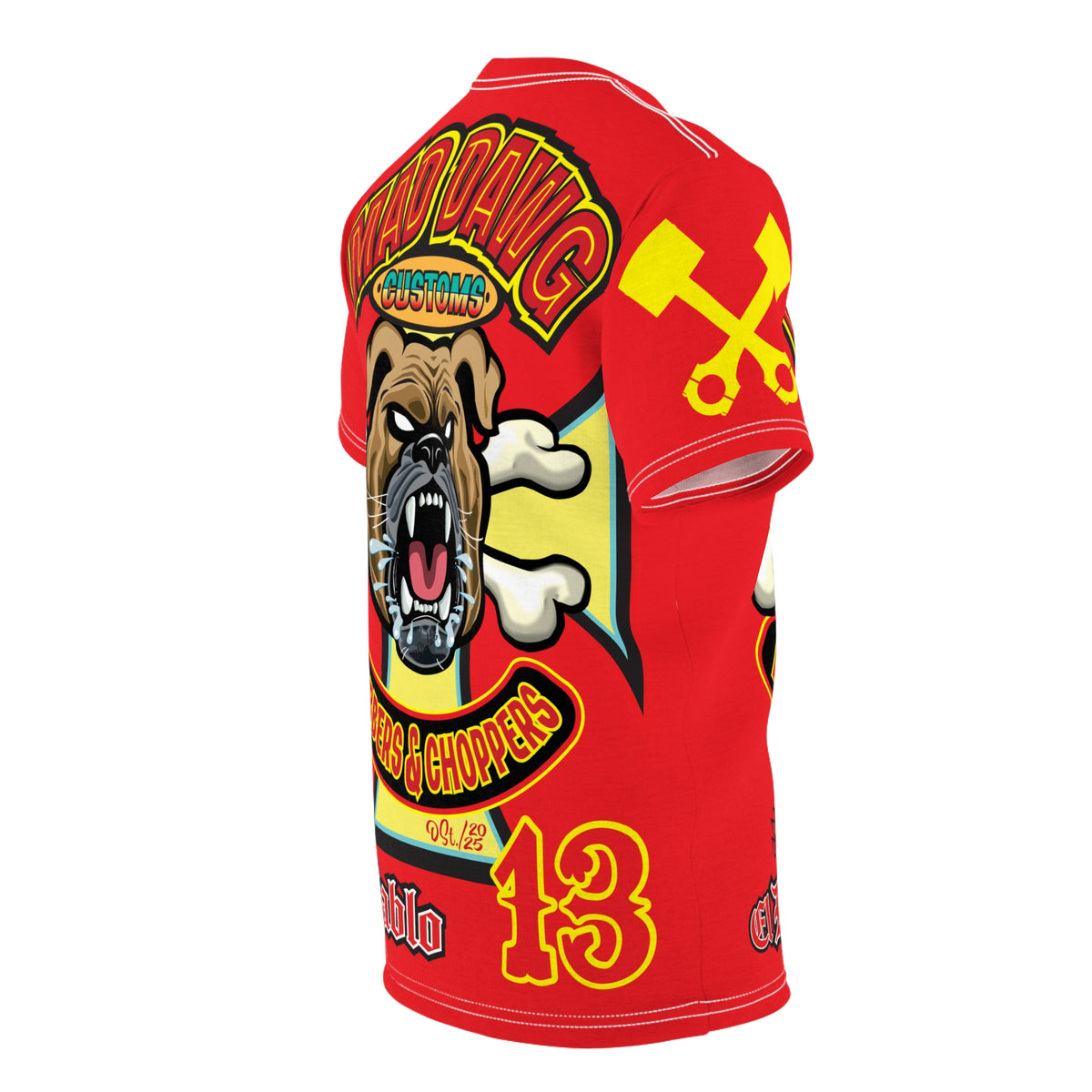 Mad Dawg Customs HiViz, High Performance Super Tee - Mad Dawgs & Bad Dawgs must have Riding Super Tee