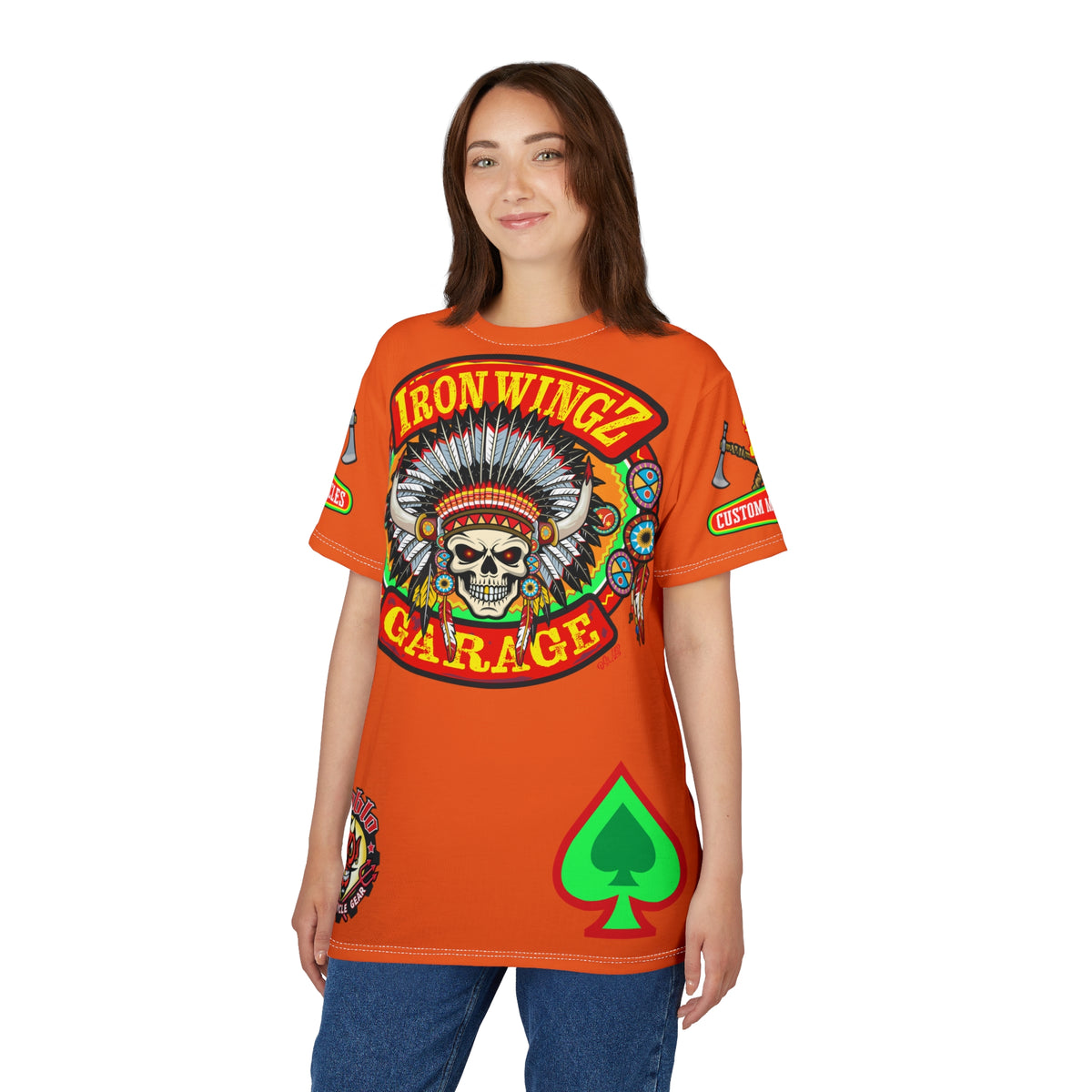 Iron WingZ Customs HiViz High Performance Motorcycle Riding Super Tee
