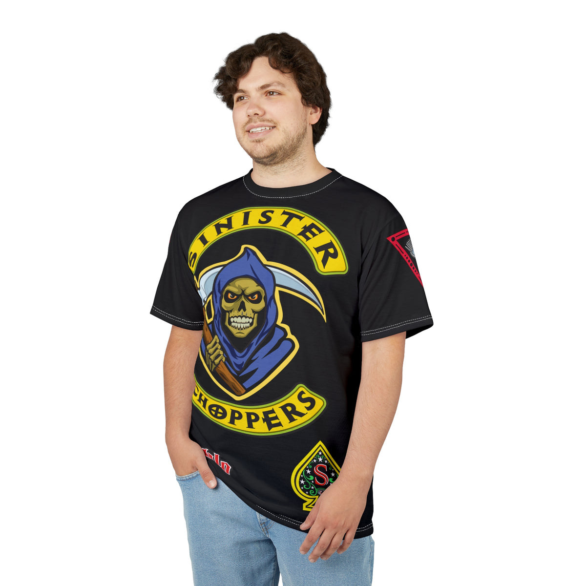 Sinister Choppers - Reaper - HiViZ Super Tee - See & Be Seen - Spectacular Custom Motorcycle Riding Gear
