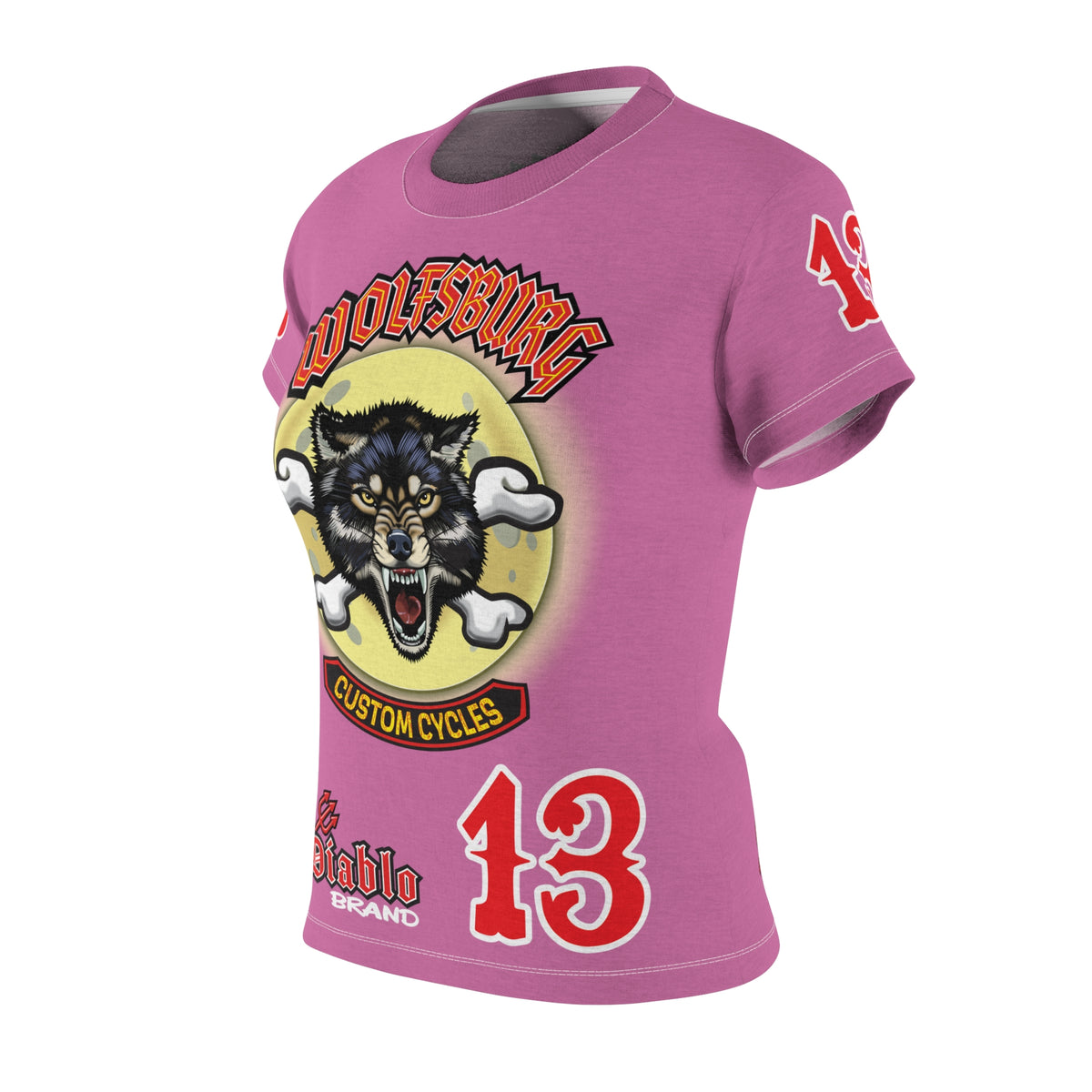 Women's Cut Wolfsburg Custom Motorcycles Graphic Tee — HiviZ Graphics