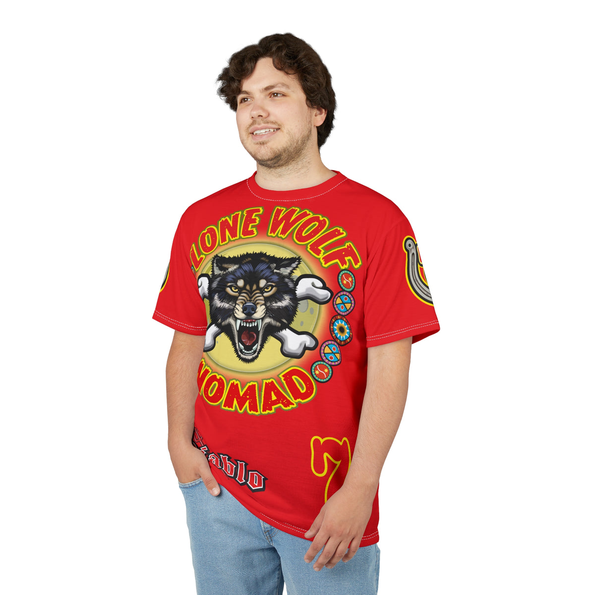 Lone Wolf Nomad HiViz Super Tee - Special Design for Independent No Club Riders