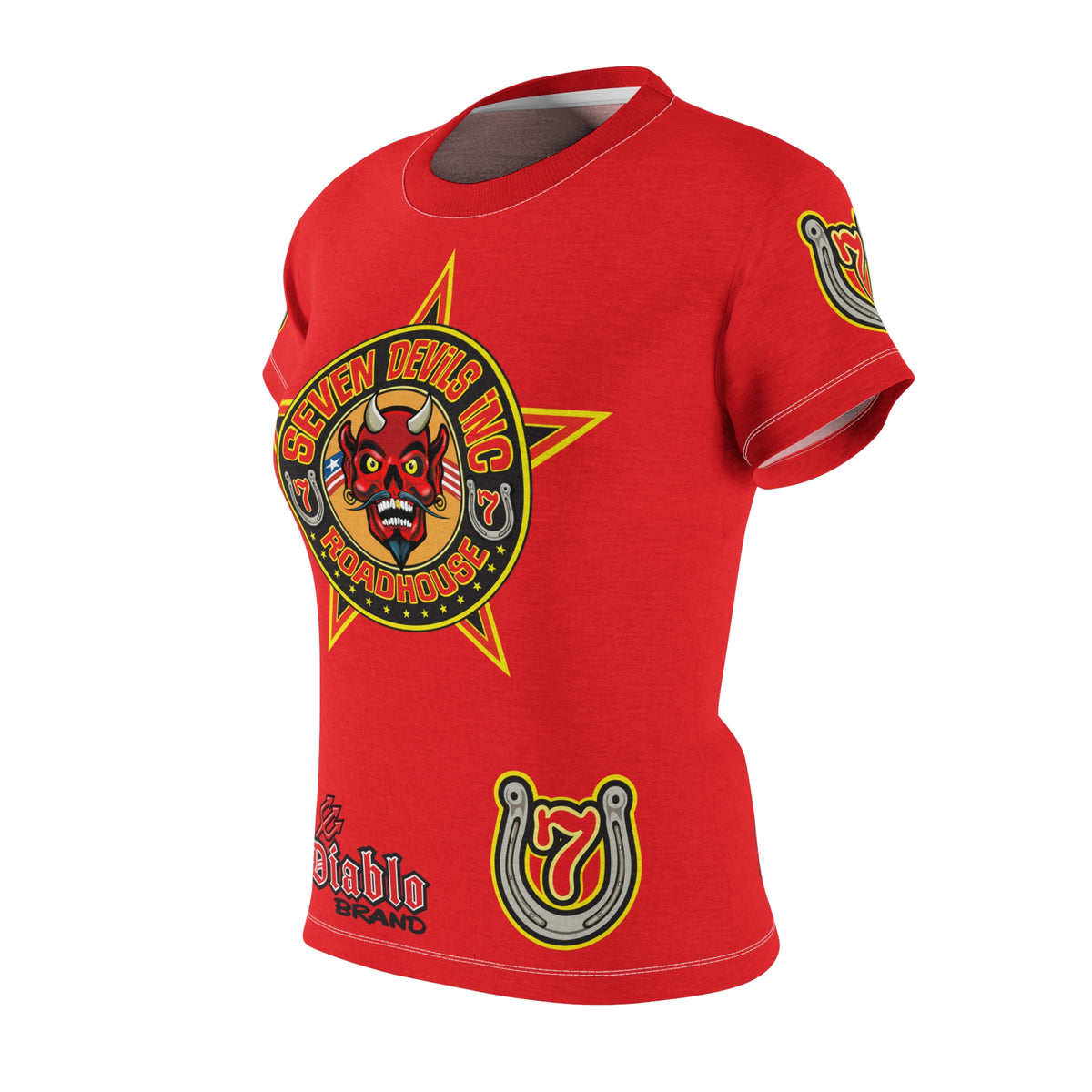 Women's Cut Seven Devils Roadhouse Graphic Tee — HiviZ Graphics
