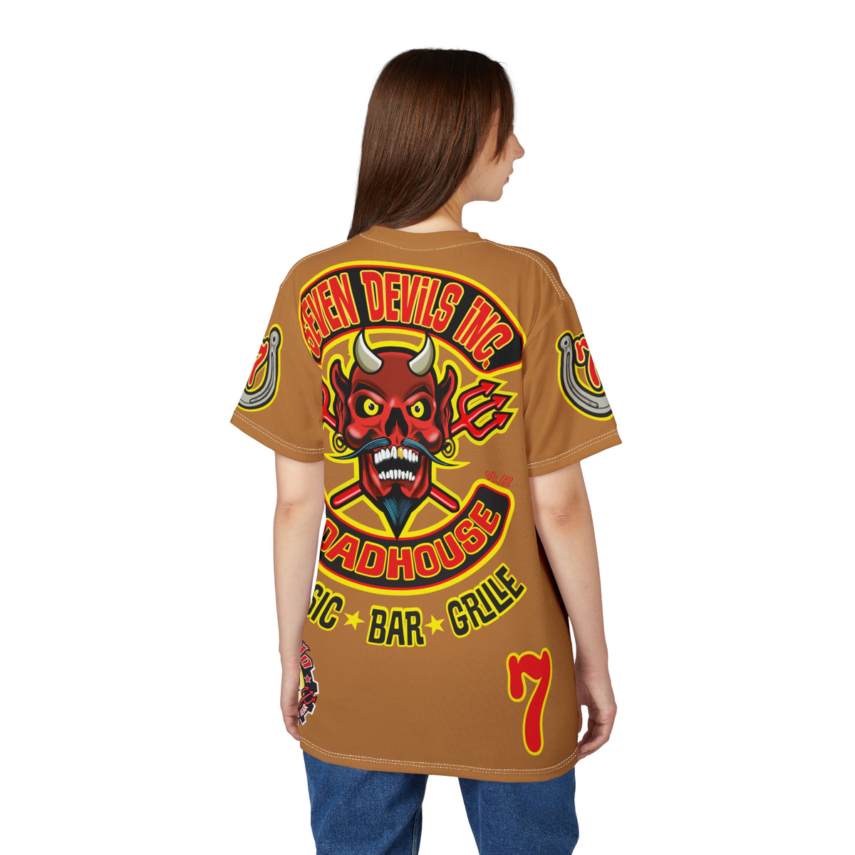 Seven Devils Inc. Roadhouse Graphic Tee - Motorcycle Custom Riding Super Tee