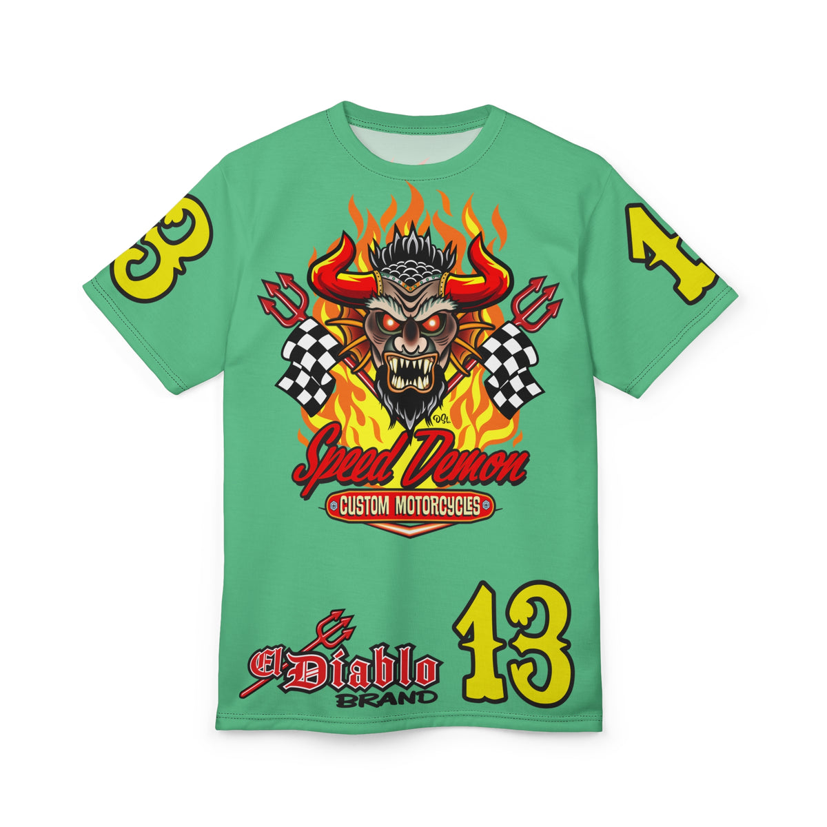 Speed Demon Customs   Super Tee — Extreme Edgy Graphics - Bad Attitude Custom Biker Riding Gear