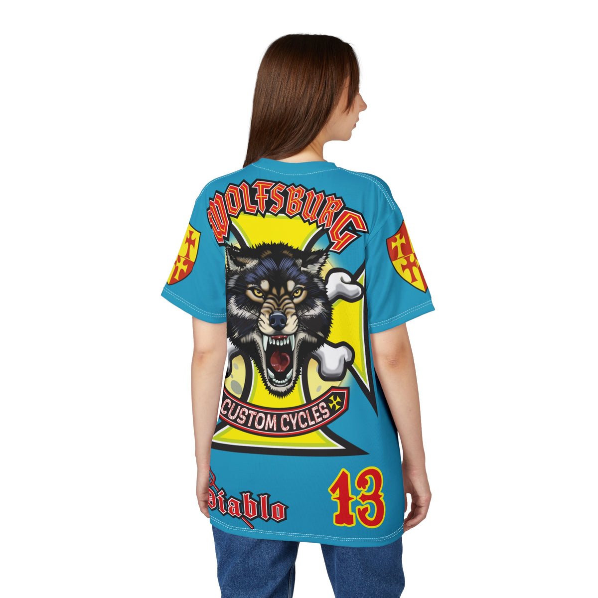 Wolfsburg Custom Cycles HiViz High Comfort Motorcycle Riders Super Tee