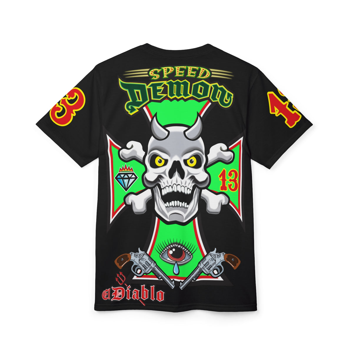 Speed Demon HiViZ Riding Super Tee - Superior Riding Comfort- The Intimidator