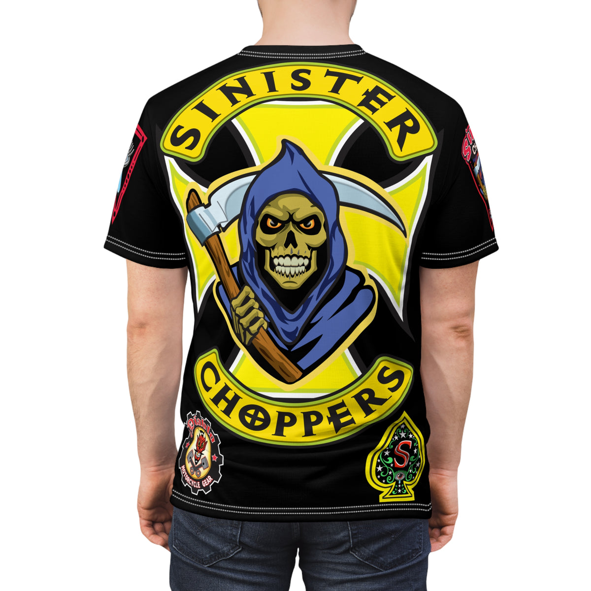 Sinister Choppers - Reaper - HiViZ Super Tee - See & Be Seen - Spectacular Custom Motorcycle Riding Gear