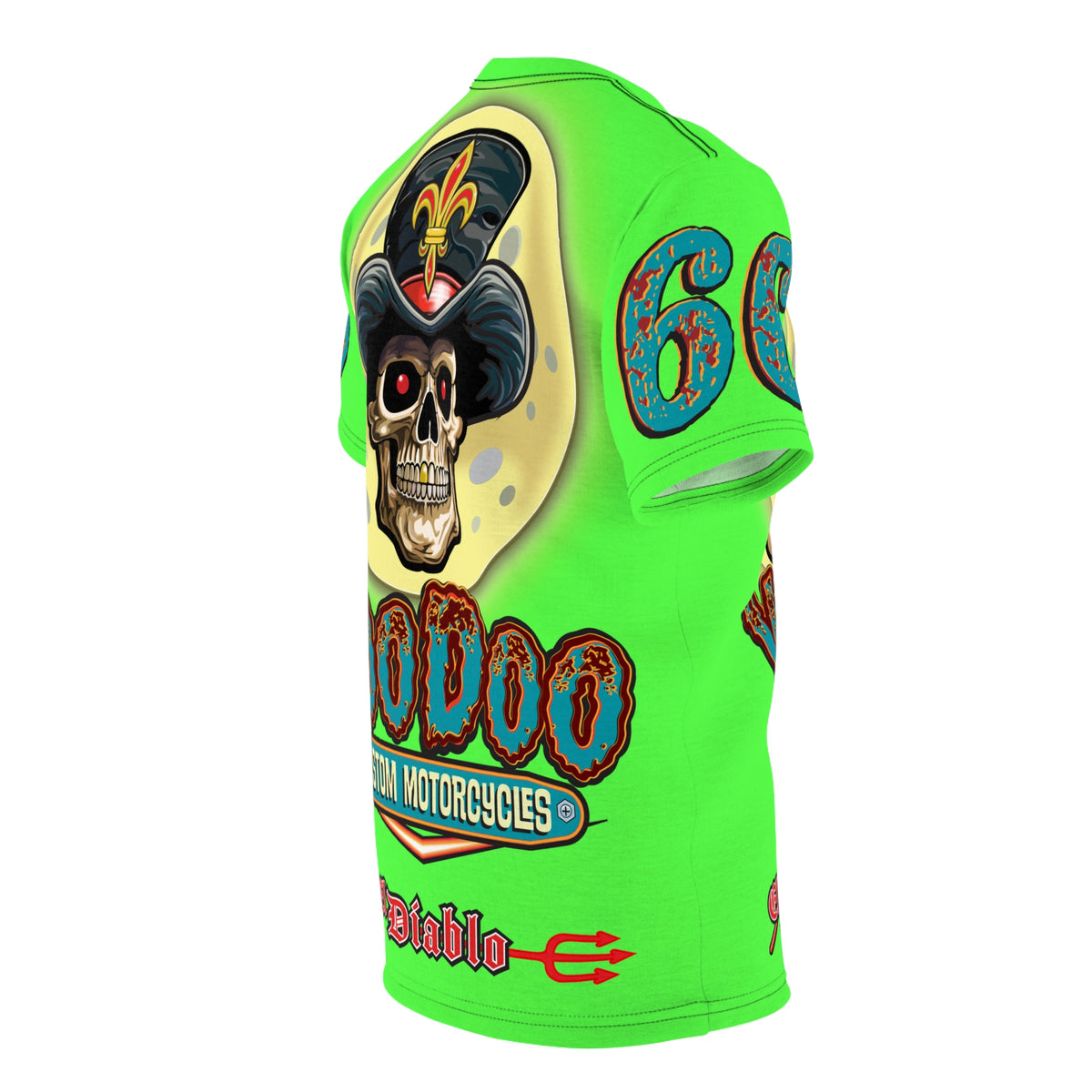 Very Special  Voodoo Customs HiViz Lumina Graphic Tee –  Edgy Style for Bikers