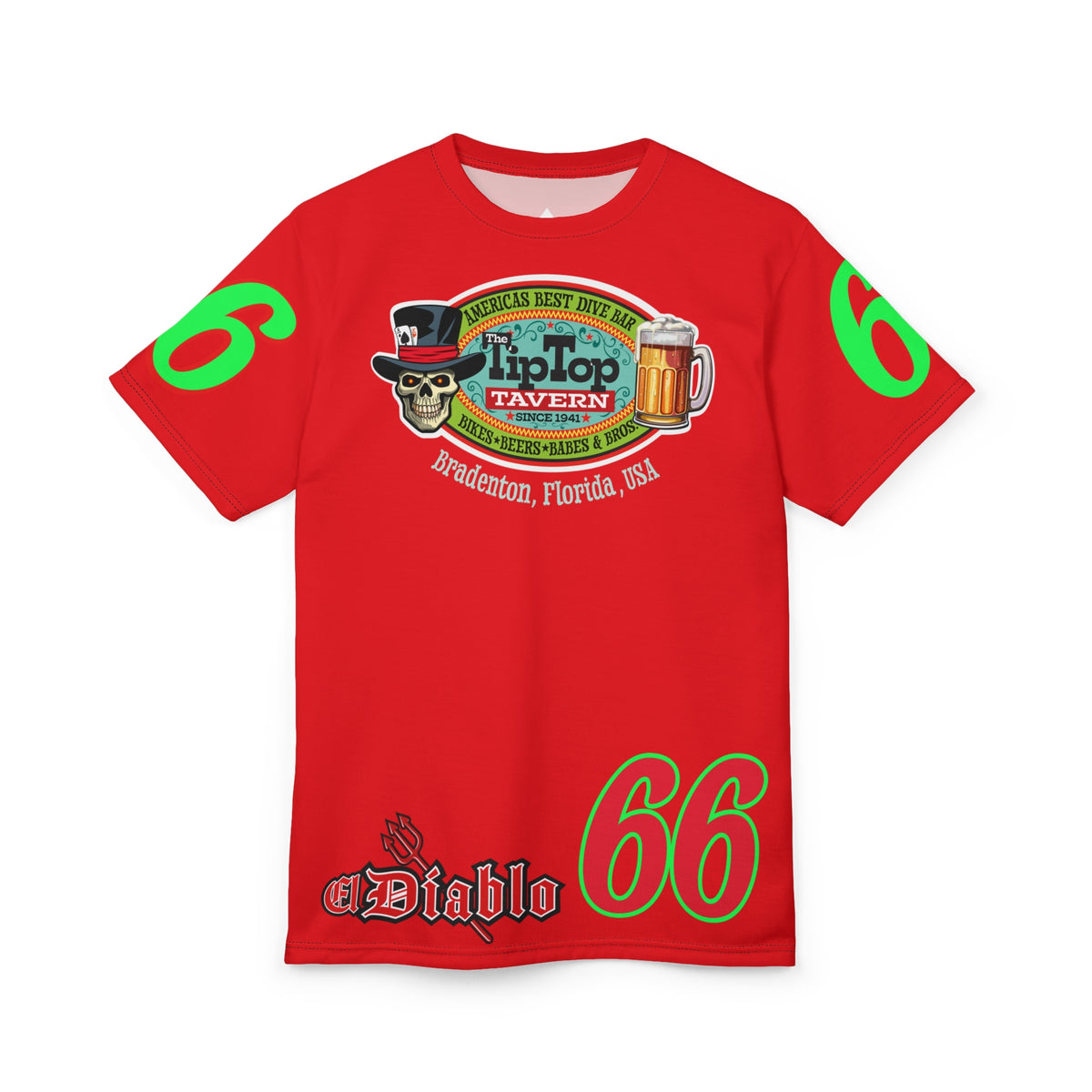 Tip Top Tavern Dive Bar Super Tee - America's Best Dive Bar - Bikes Beers Babes & Bros. -Remembering Jesse Biker Bar Tee