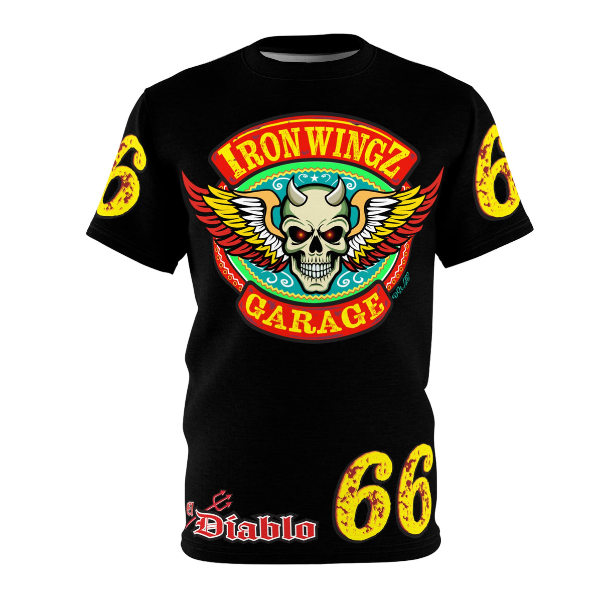 Iron Wingz Garage HiViz Super T - Hardcore Motorcycle Riders Cut