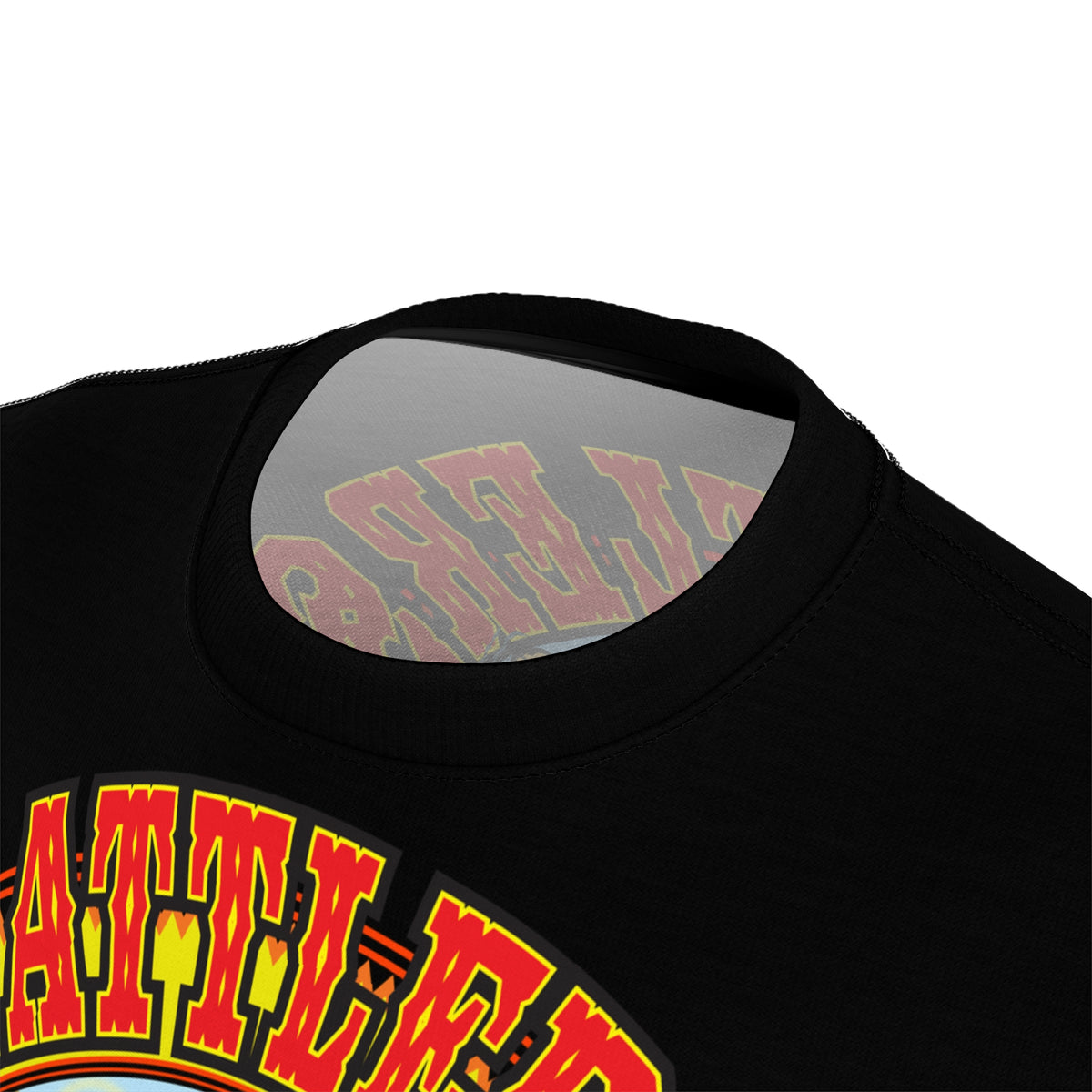 Rattlers Saloon  BADAZZ BLACK SUPER TEE — Vintage Biker 66 Graphic Shirt