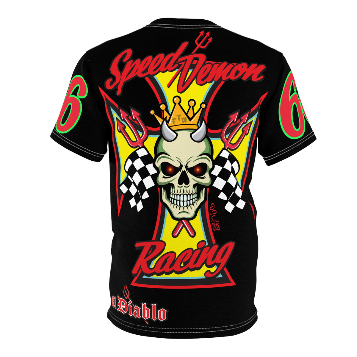 Speed Demon High Performance Unisex Super Tee - Edgy Racing Skull Design