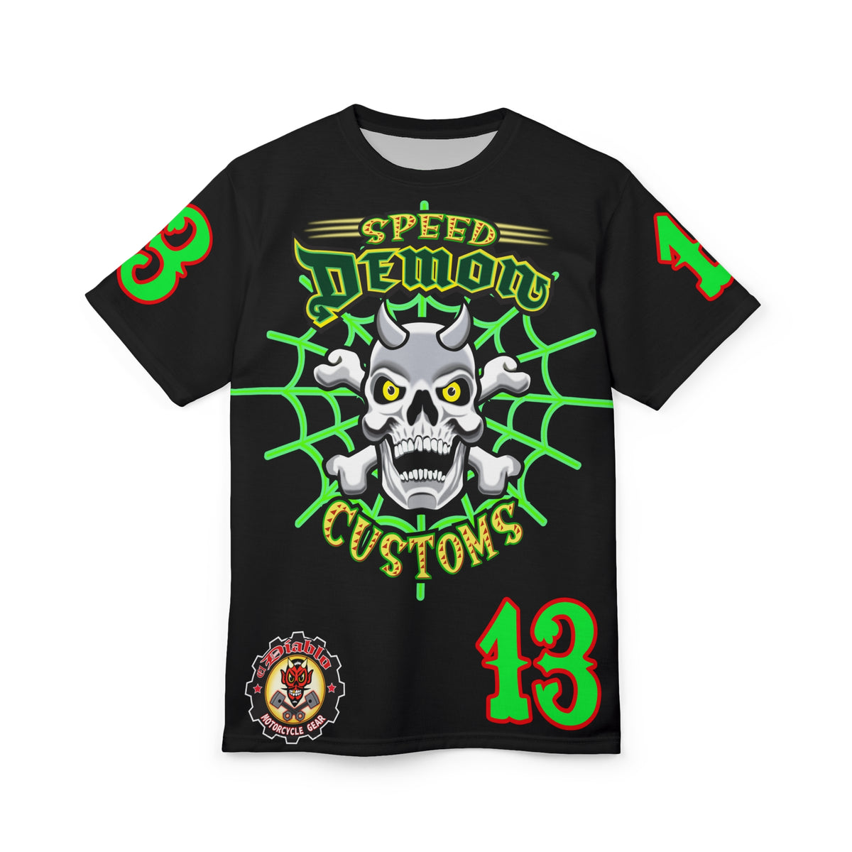 Speed Demon Special Edition HiViz Custom Made Motorcycle Riding Tee