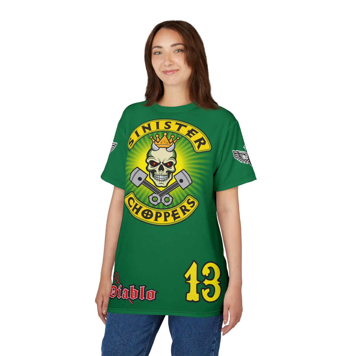 Sinister Choppers HiViz Super Tee - Custom Designed Motorcycle Riding Gear